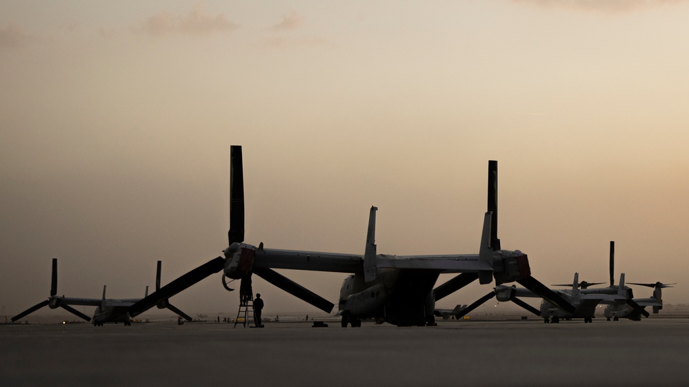 Dust storm blows through WTI flight line 