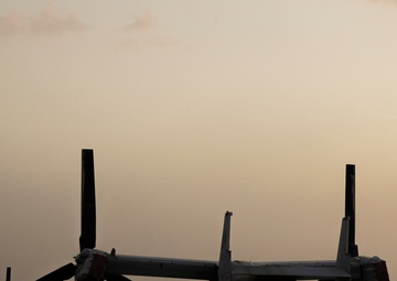 Dust storm blows through WTI flight line 