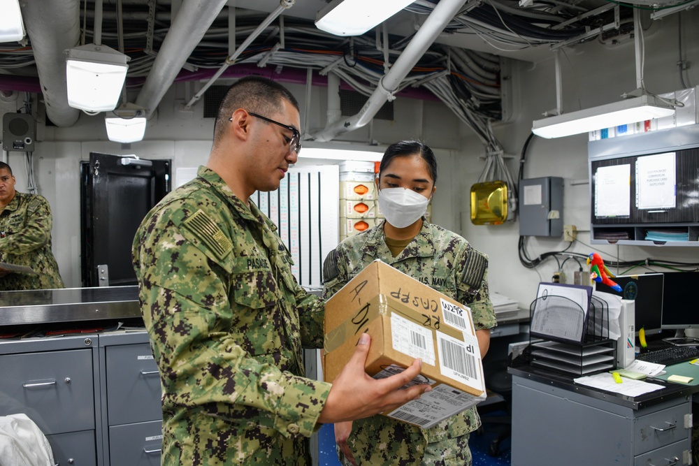 NAVSUP Fleet Logistics Center Yokosuka’s Logistics Support Center Prepared USS Ronald Reagan (CVN 76) for Mid-Deployment Visit
