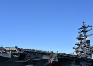 NAVSUP Fleet Logistics Center Yokosuka’s Logistics Support Center Prepared USS Ronald Reagan (CVN 76) for Mid-Deployment Visit