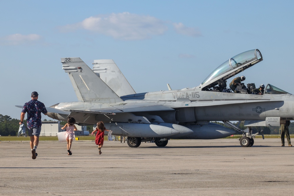 VMFA-115 returns from a UDP