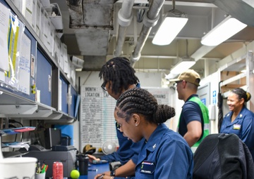 NAVSUP Fleet Logistics Center Yokosuka’s Logistics Support Center Prepared USS Ronald Reagan (CVN 76) for Mid-Deployment Visit