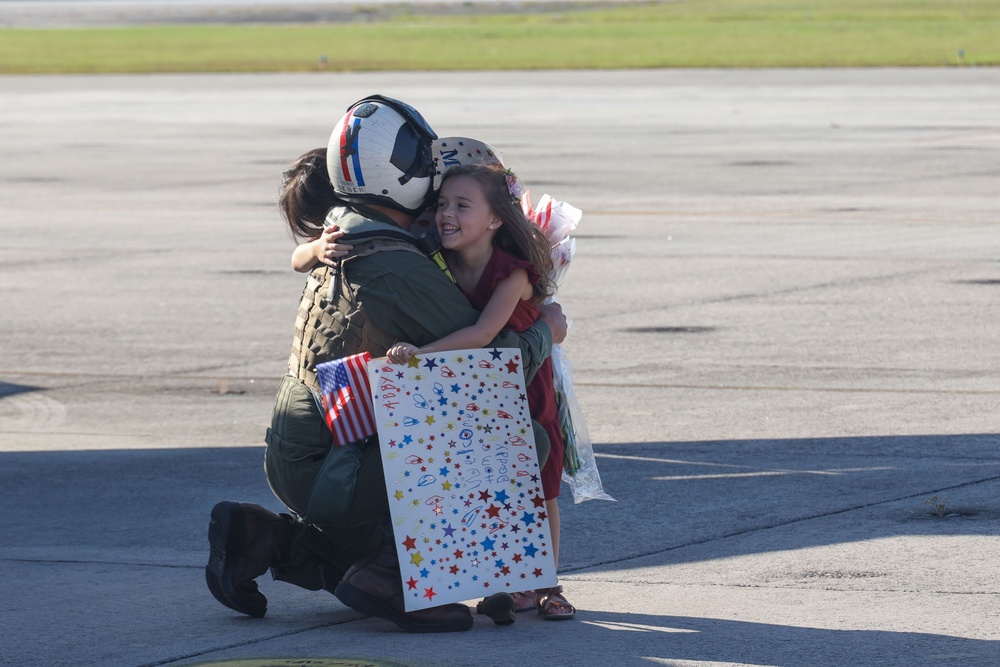 VMFA-115 returns from a UDP