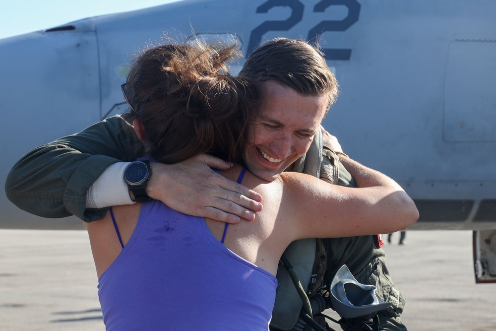 VMFA-115 returns from a UDP