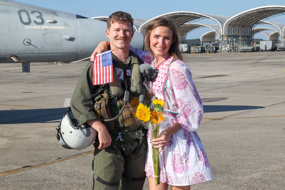 VMFA-115 returns from a UDP