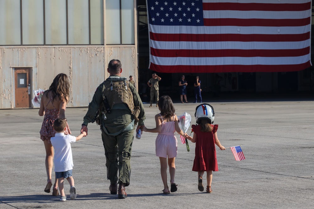 VMFA-115 returns from a UDP