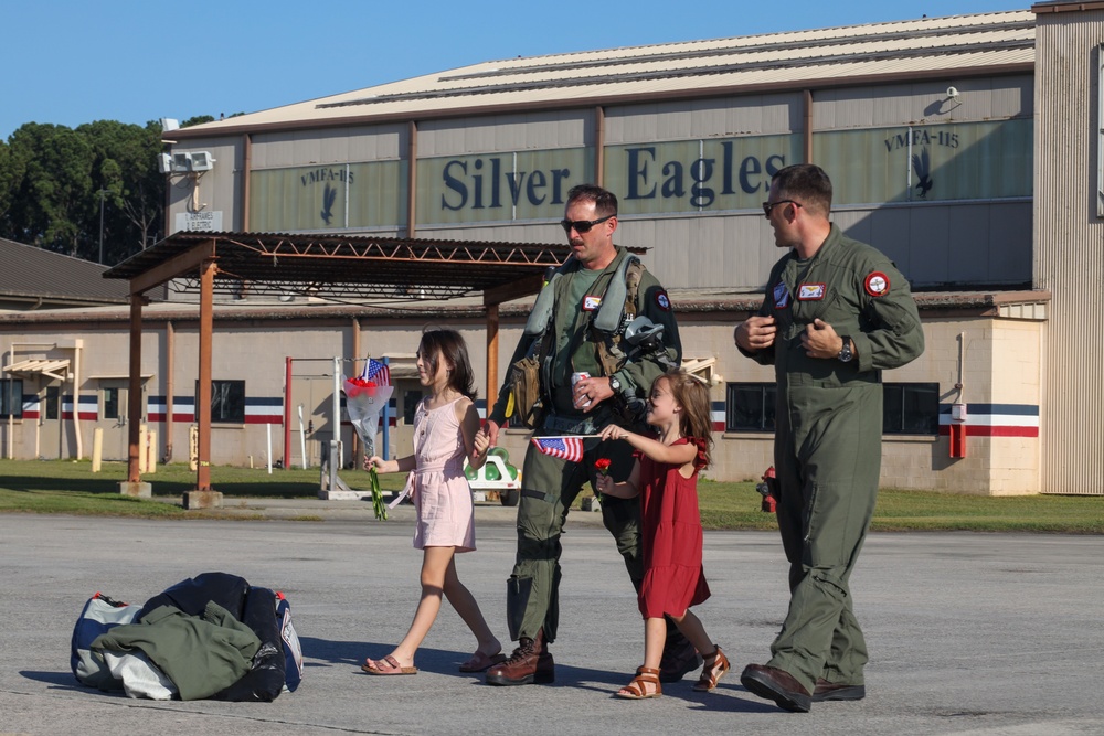 VMFA-115 returns from a UDP