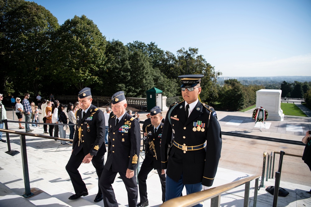 Italian Air Force Chief of Staff Lt. Gen. Luca Goretti Participates in a Public Wreath-Laying Ceremony at the Tomb of the Unknown Soldier