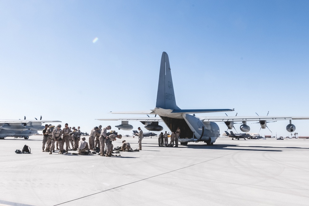 U.S. Marines attached to 8th Engineer Support Battalion Conduct Air Delivery Operations