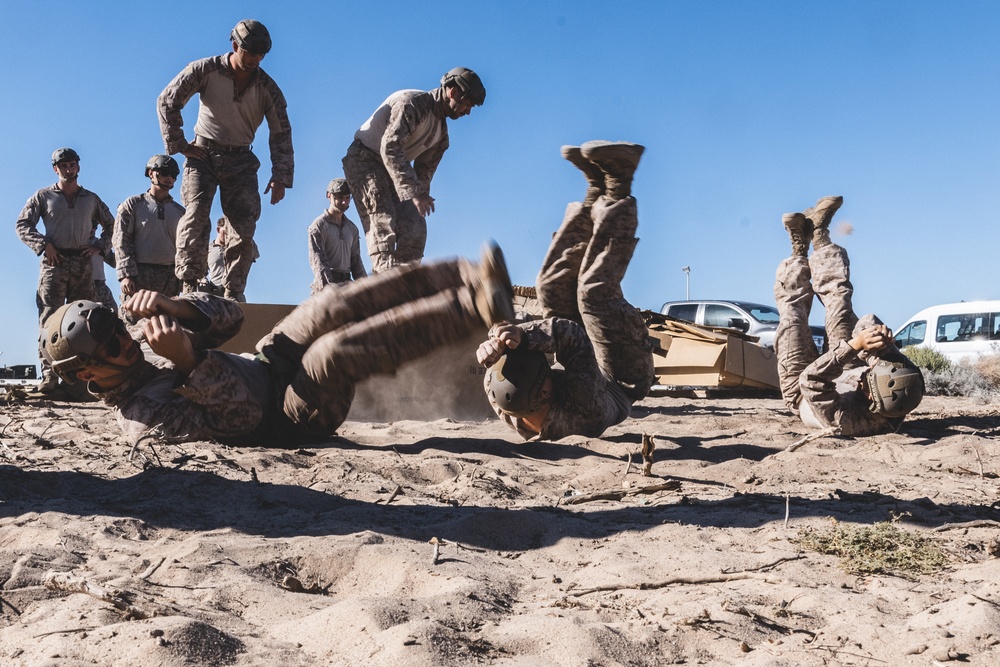 U.S. Marines attached to 8th Engineer Support Battalion Conduct Air Delivery Operations