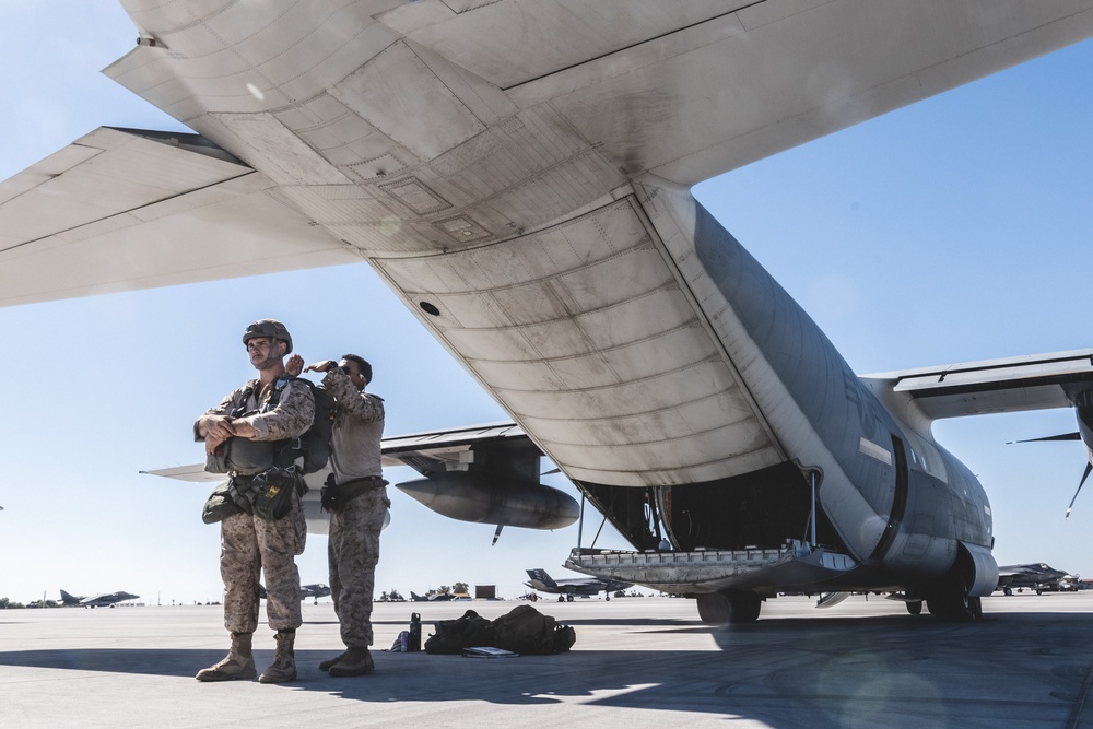 U.S. Marines attached to 8th Engineer Support Battalion Conduct Air Delivery Operations