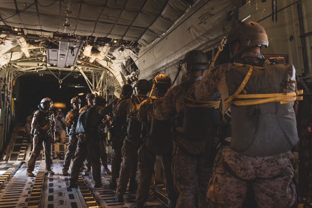 U.S. Marines attached to 8th Engineer Support Battalion Conduct Air Delivery Operations