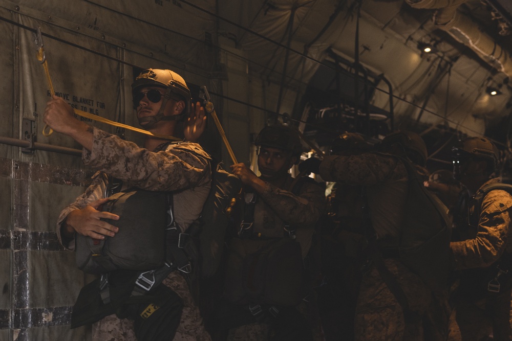 U.S. Marines attached to 8th Engineer Support Battalion Conduct Air Delivery Operations