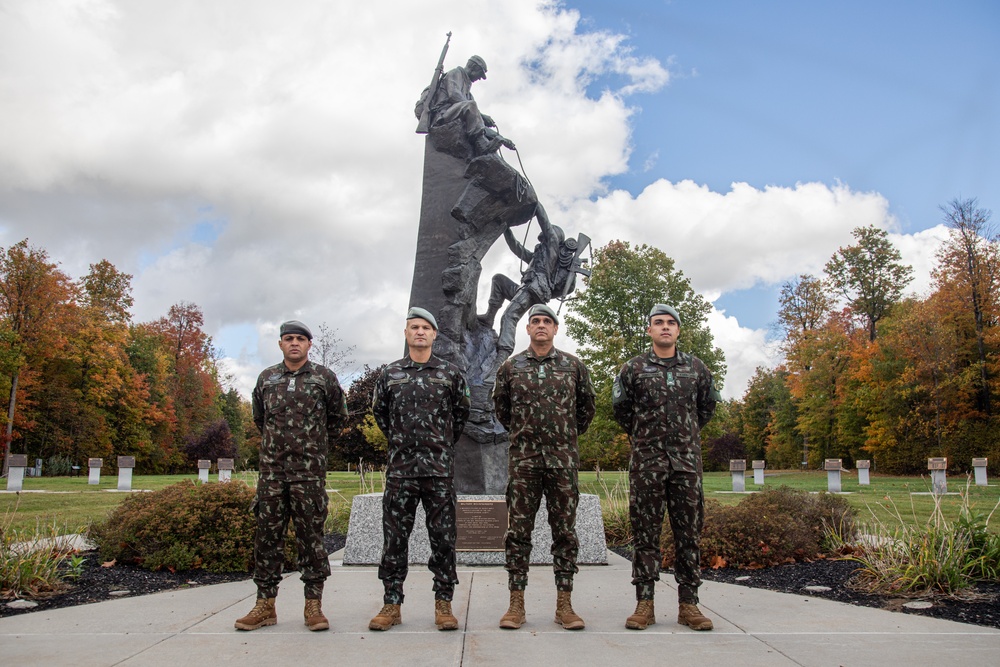 Brazilian Army Maj. Gen. Nagy, Commander of the 4th Mountain Inantry Brigade visits the 10th Mountain Division