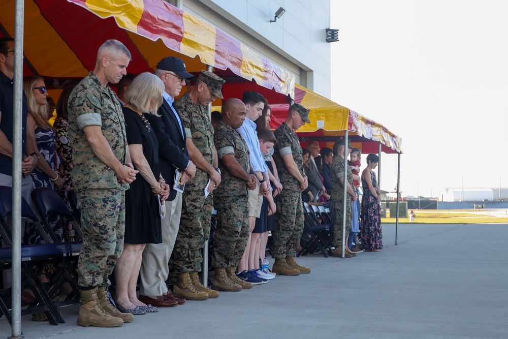 VMFA-533's Change of Command ceremony