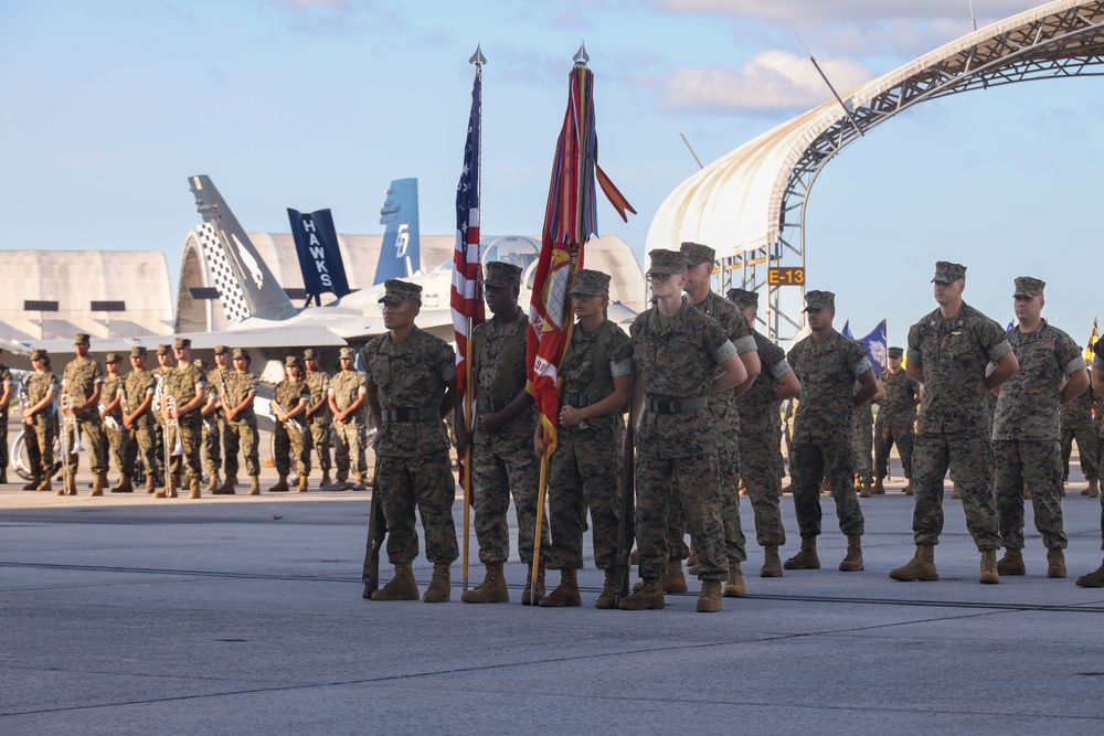 VMFA-533's Change of Command ceremony