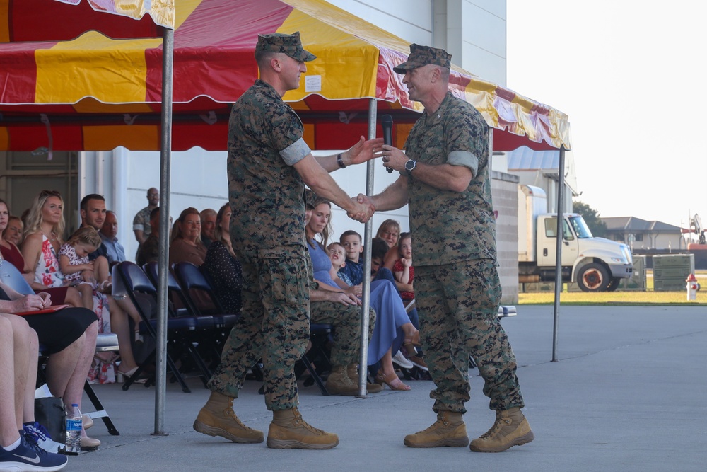 VMFA-533's Change of Command ceremony