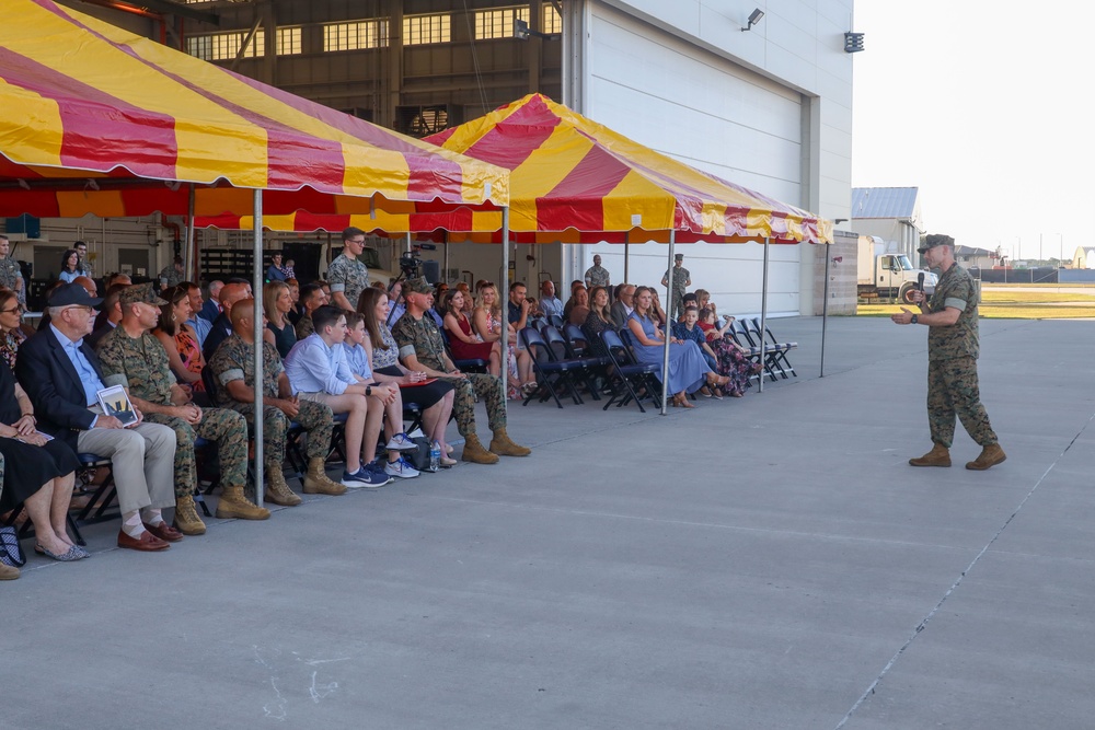 VMFA-533's Change of Command ceremony