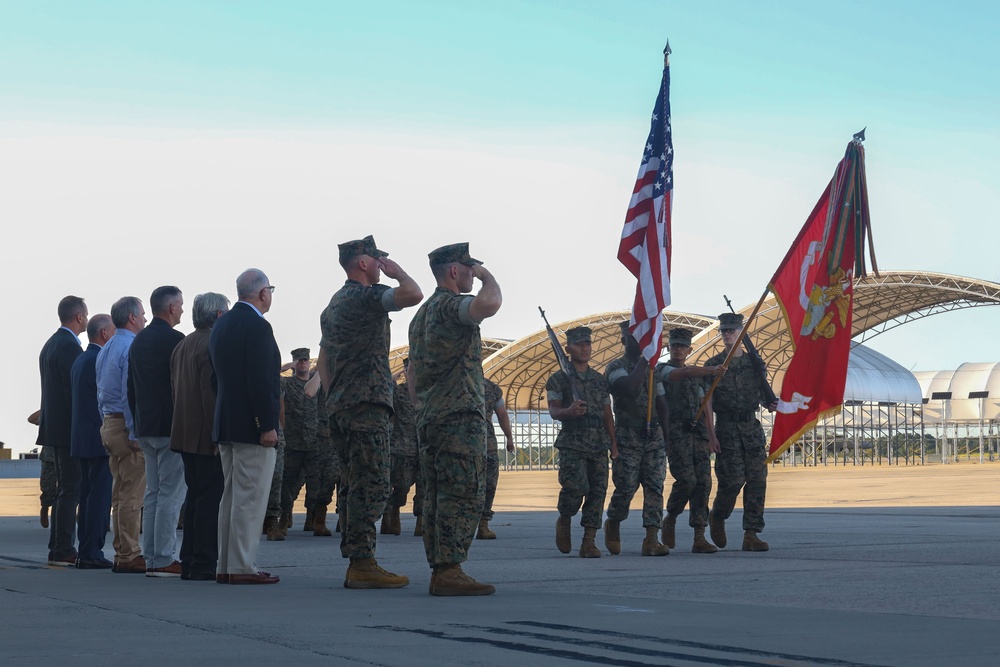 VMFA-533's Change of Command ceremony