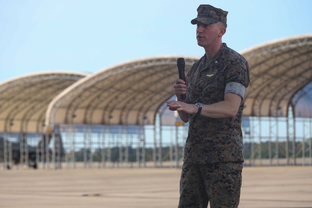 VMFA-533's Change of Command ceremony