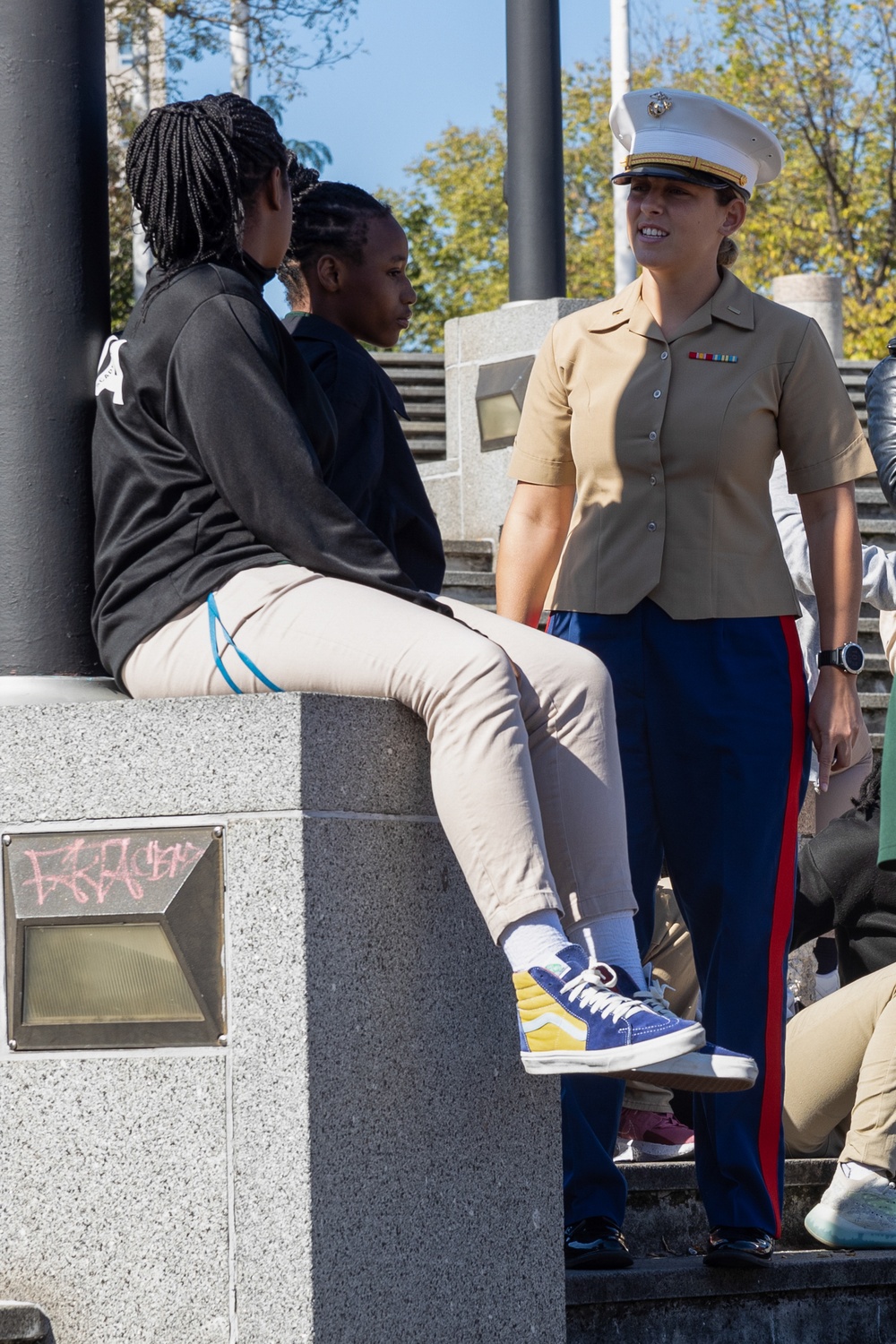 Navy Marine Corps Week; JROTC Visits the USS Cooperstown