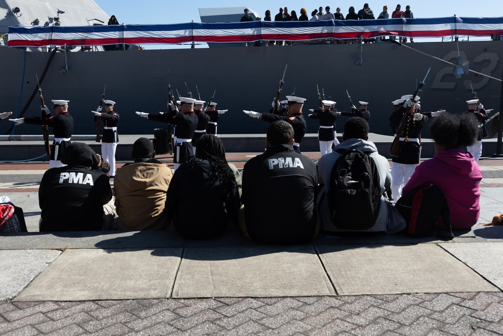 Navy Marine Corps Week; JROTC Visits the USS Cooperstown