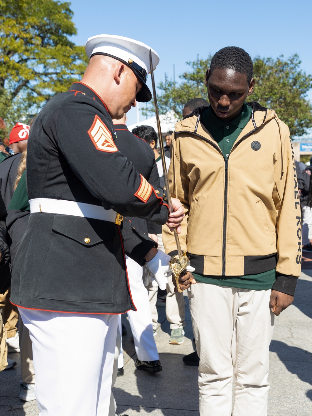 Navy Marine Corps Week; JROTC Visits the USS Cooperstown