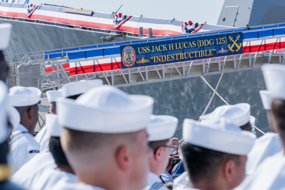 USS Jack H Lucas commissions at Port Tampa Bay