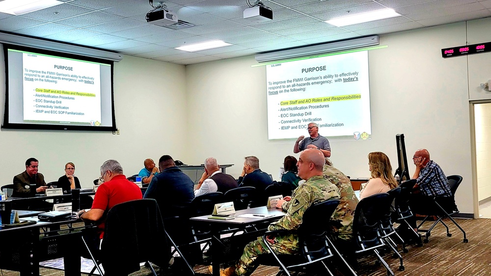 Fort McCoy's Installation Emergency Operations Center in action