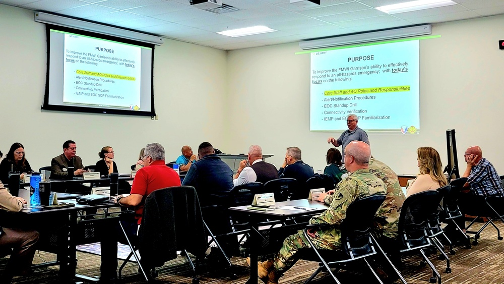Fort McCoy's Installation Emergency Operations Center in action