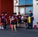 Coast Guard and Marine Corps hold a JROTC visit Kaneohe Bay