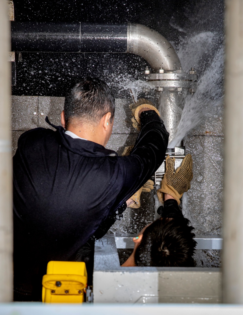 Chilean Sailors Simulate Damage Control