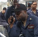 Sailors conduct engineering team drills aboard the USS Rafael Peralta (DDG 115) in the South China Sea
