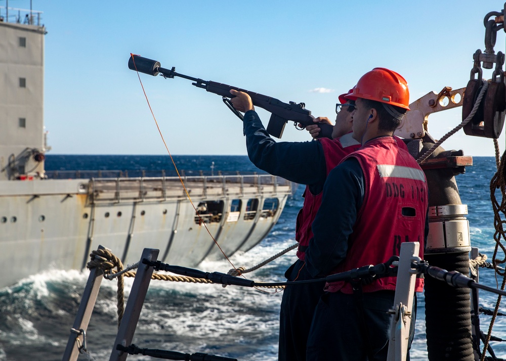 USS John Finn Conducts Replenishment-at-Sea with USNS Tippecanoe