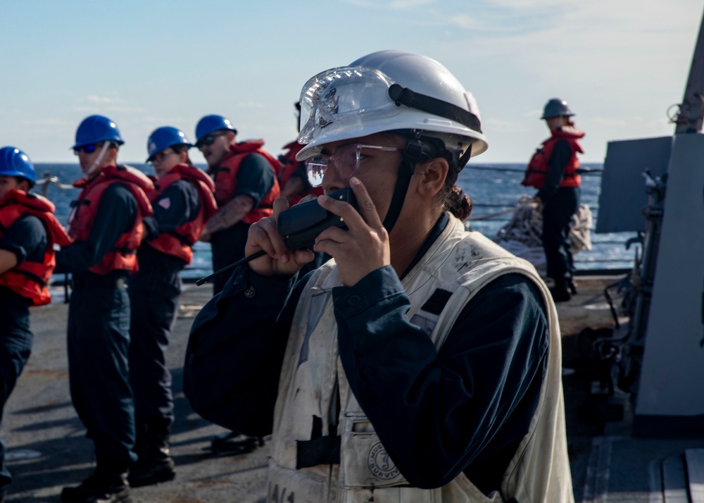 USS John Finn Conducts Replenishment-at-Sea with USNS Tippecanoe