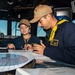 Sailors Stand Watch on the Bridge of USS John Finn (DDG 113), Oct. 4