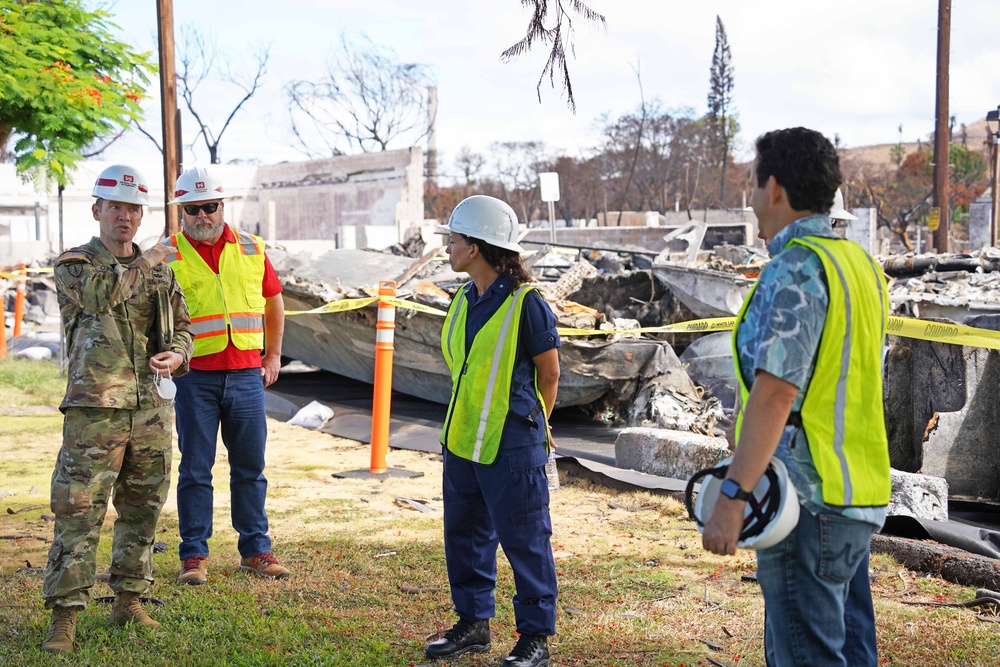 USACE briefs Sen. Schatz on Hawai‘i wildfire recovery mission