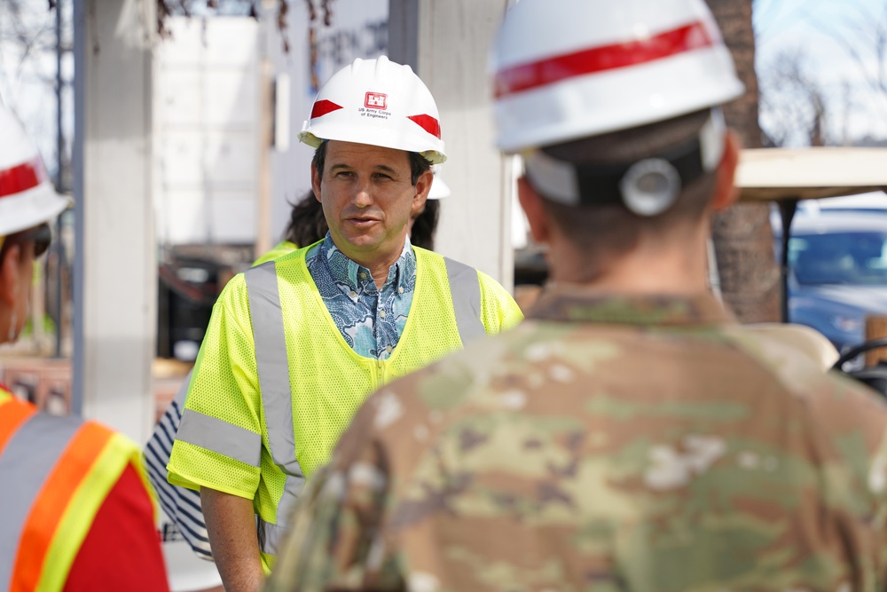 USACE briefs Sen. Schatz on Hawai‘i wildfire recovery mission