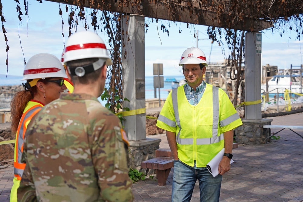 USACE briefs Sen. Schatz on Hawai‘i wildfire recovery mission