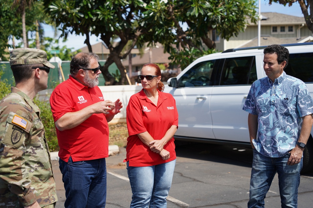 USACE briefs Sen. Schatz on Hawai‘i wildfire recovery mission