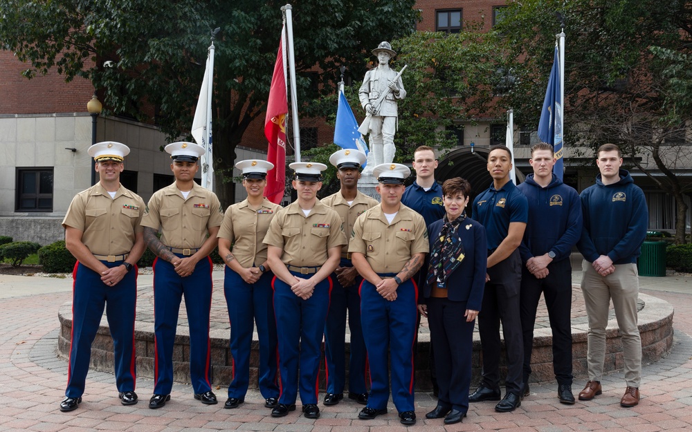 Navy Marine Corps Week; Marines Visit VA Medical Center