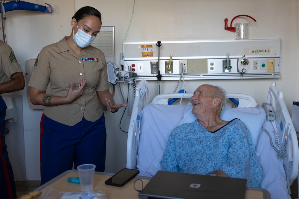 Navy Marine Corps Week; Marines Visit VA Medical Center