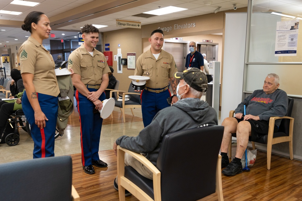 Navy Marine Corps Week; Marines Visit VA Medical Center