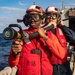 Sailors aboard USS John Finn (DDG 113) Conduct Crash and Salvage Drill