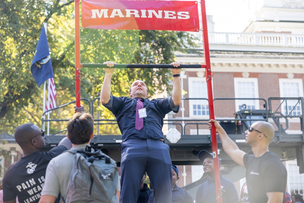 Marines Perform at Independence Hall