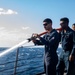 Sailors Conduct a Fresh-Water Wash Down Aboard USS John Finn (DDG 113)
