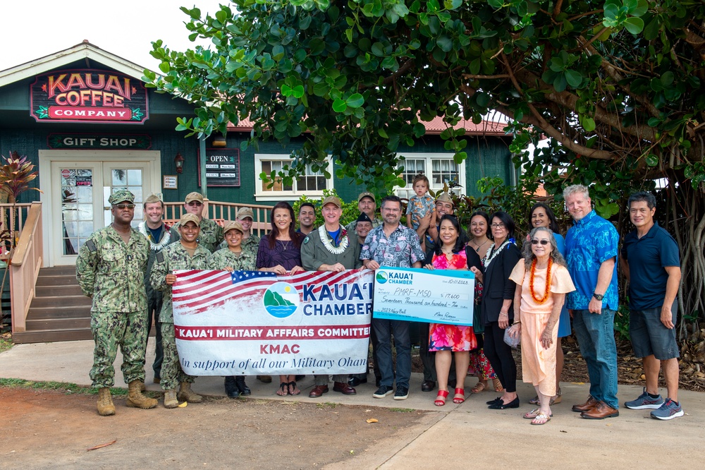 Kauai Chamber of Commerce Donates $17,600 for Pacific Missile Range Facility's Navy Birthday Ball