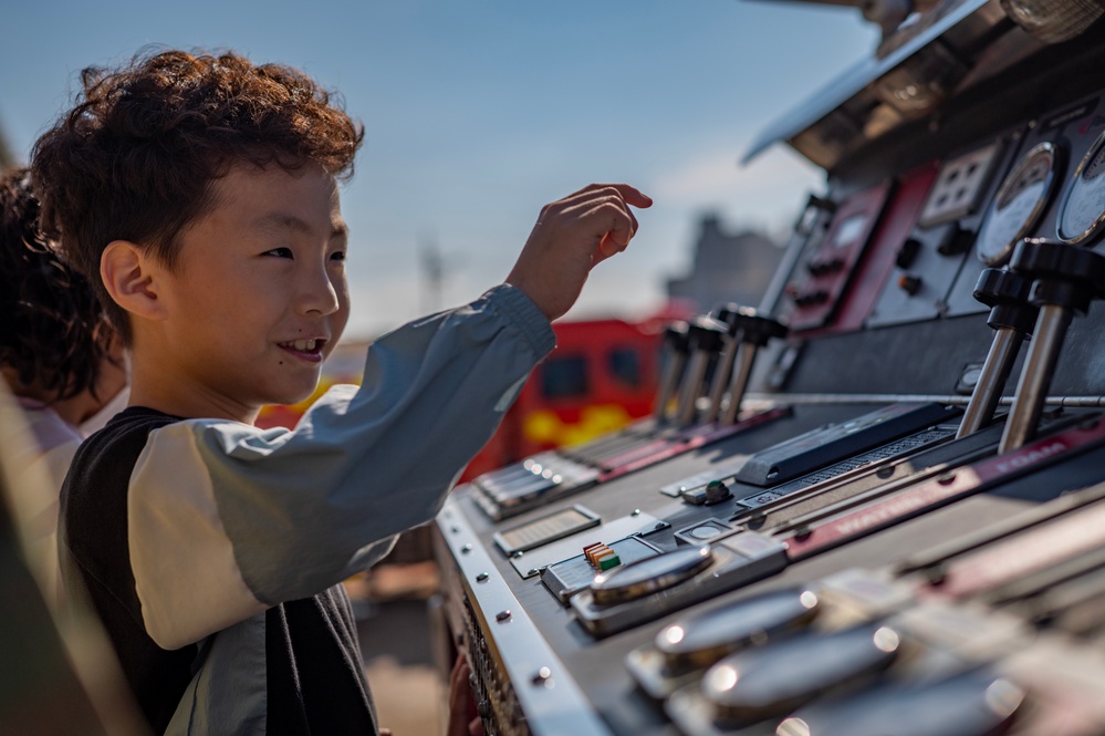 Kunsan Airmen share Fire Prevention with local community