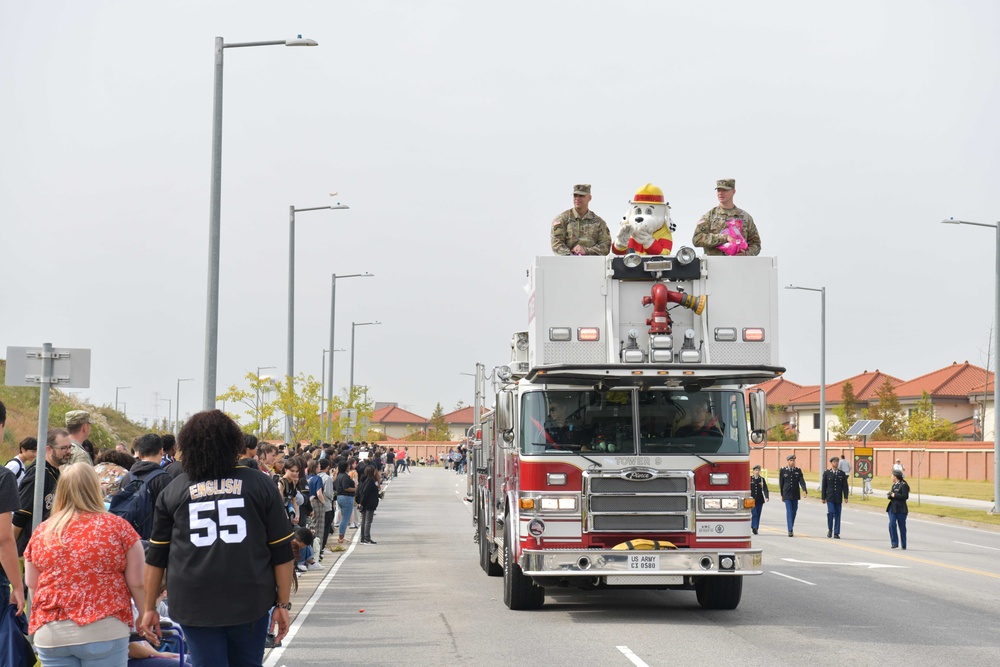 USAG Humphreys Shows School Spirit During Annual Homecoming Parade