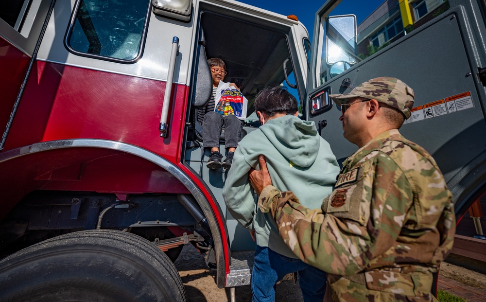 Kunsan Airmen share Fire Prevention with local community